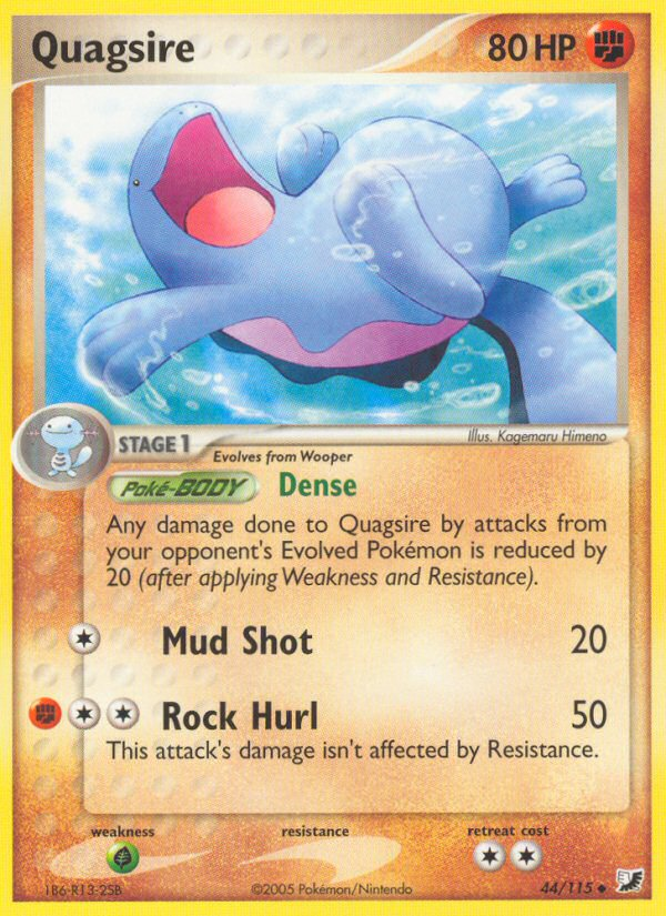 Quagsire (44/115) [EX: Unseen Forces] | Shuffle n Cut Hobbies & Games