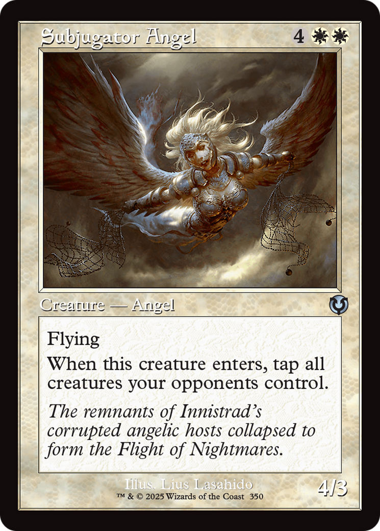 Subjugator Angel (Retro Frame) [Innistrad Remastered] | Shuffle n Cut Hobbies & Games