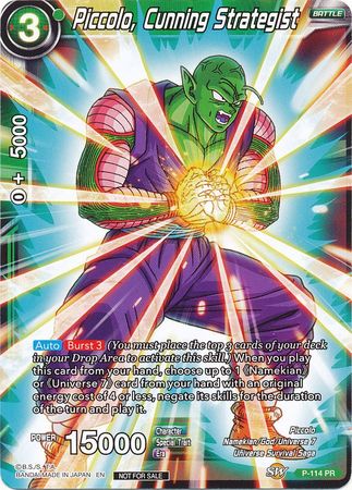Piccolo, Cunning Strategist (Power Booster) (P-114) [Promotion Cards] | Shuffle n Cut Hobbies & Games