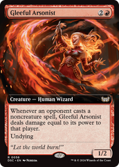 Gleeful Arsonist (Extended Art) [Duskmourn: House of Horror Commander] | Shuffle n Cut Hobbies & Games