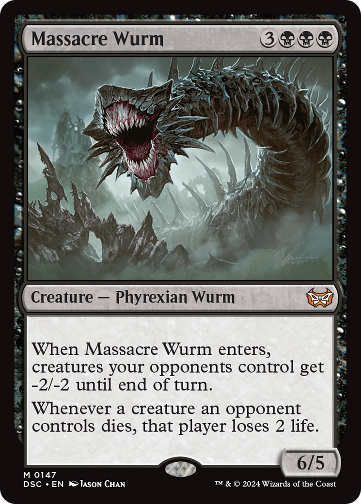 Massacre Wurm [Duskmourn: House of Horror Commander] | Shuffle n Cut Hobbies & Games