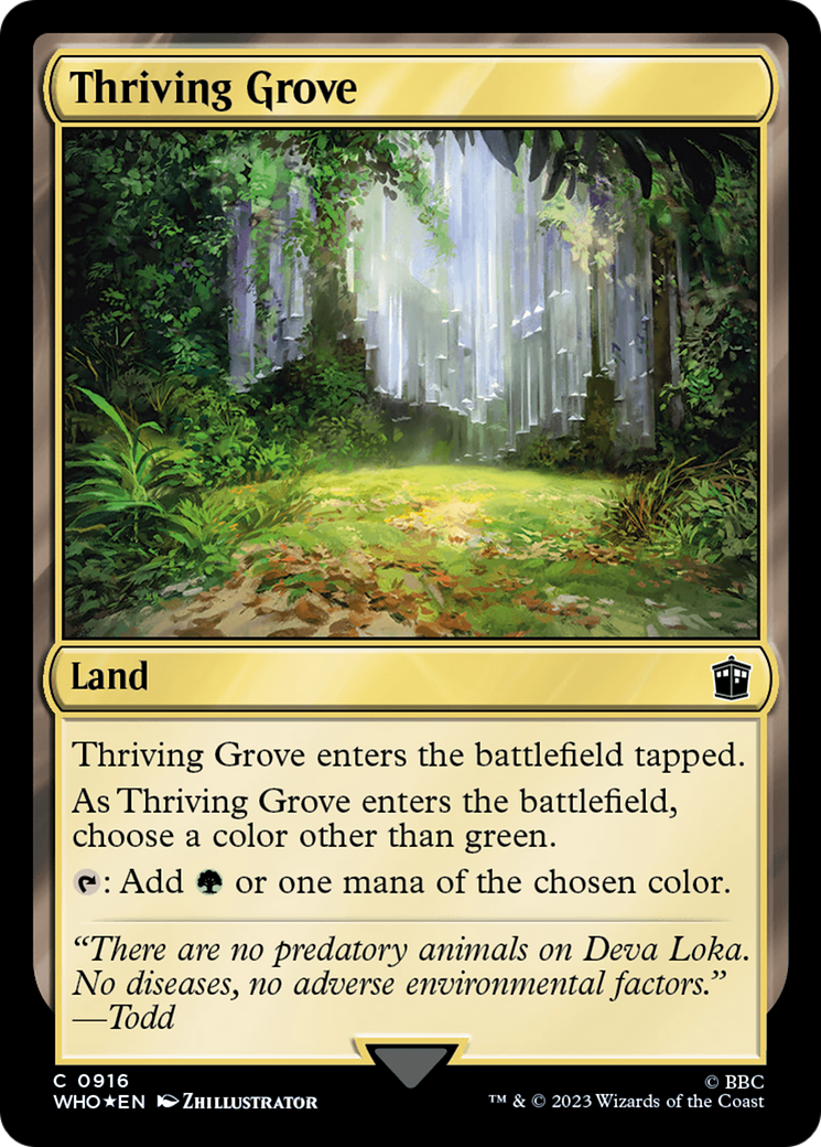 Thriving Grove (Surge Foil) [Doctor Who] | Shuffle n Cut Hobbies & Games