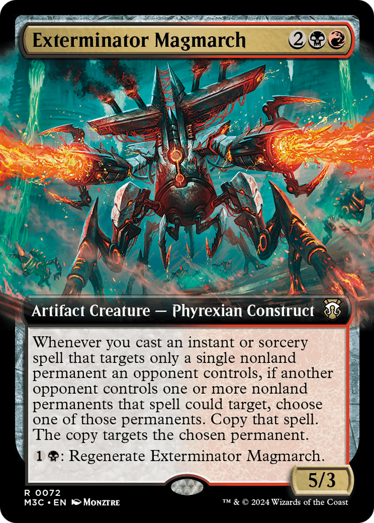 Exterminator Magmarch (Extended Art) (Ripple Foil) [Modern Horizons 3 Commander] | Shuffle n Cut Hobbies & Games