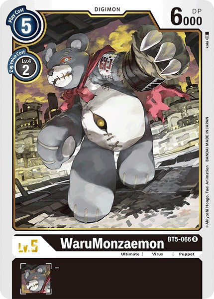 WaruMonzaemon [BT5-066] (Demo Deck Exclusive) [Battle of Omni Promos] | Shuffle n Cut Hobbies & Games