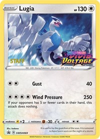 Lugia (SWSH069) (Staff Prerelease Promo) [Sword & Shield: Black Star Promos] | Shuffle n Cut Hobbies & Games