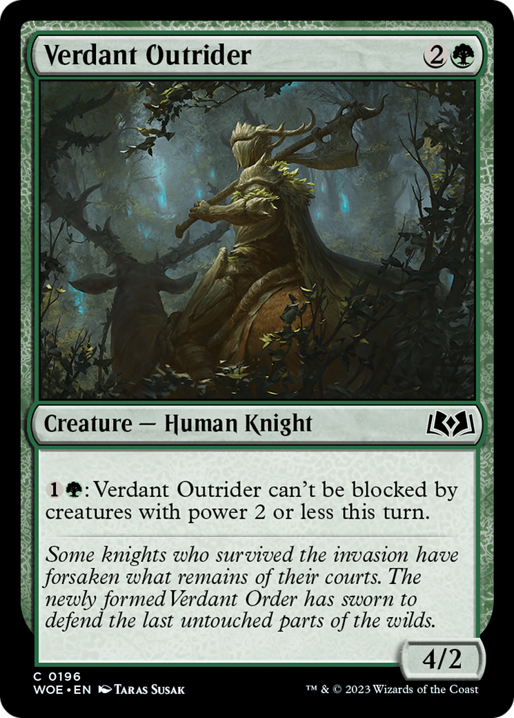 Verdant Outrider [Wilds of Eldraine] | Shuffle n Cut Hobbies & Games