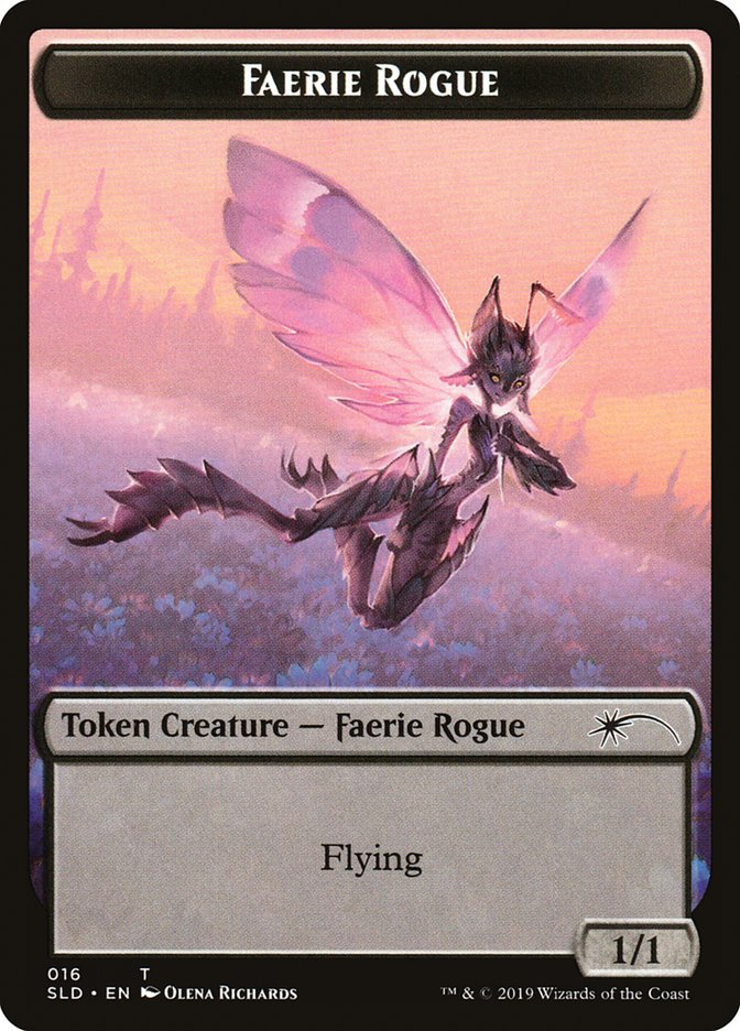 Faerie Rogue Token (016) [Secret Lair Drop Series] | Shuffle n Cut Hobbies & Games