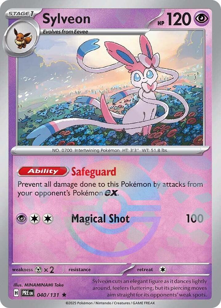 Sylveon (040/131) (Poke Ball Pattern) [Scarlet & Violet: Prismatic Evolutions] | Shuffle n Cut Hobbies & Games