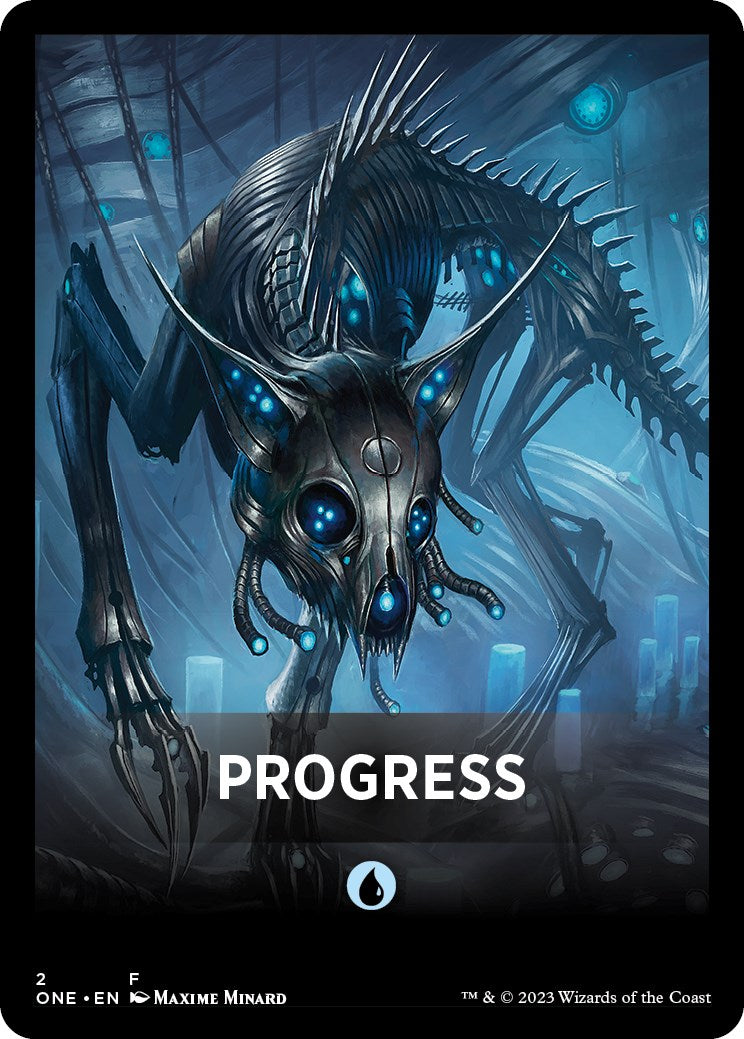 Progress Theme Card [Phyrexia: All Will Be One Tokens] | Shuffle n Cut Hobbies & Games