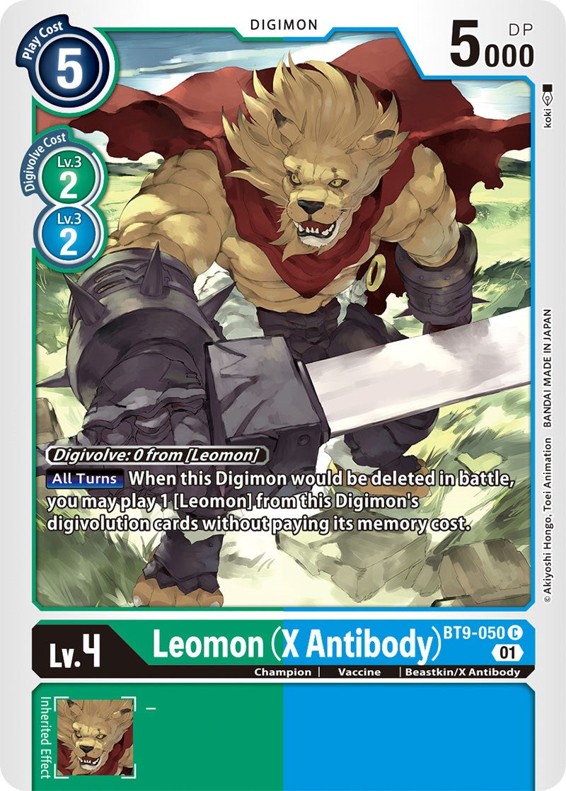 Leomon (X Antibody) [BT9-050] [X Record] | Shuffle n Cut Hobbies & Games