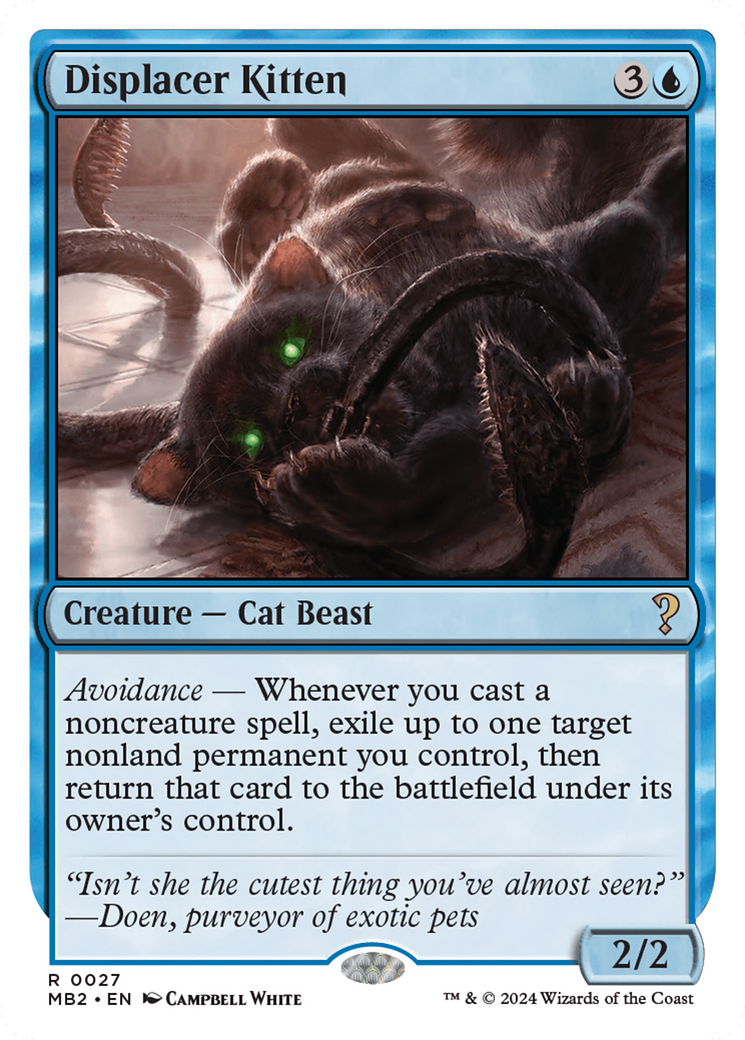 Displacer Kitten (White Border) [Mystery Booster 2] | Shuffle n Cut Hobbies & Games