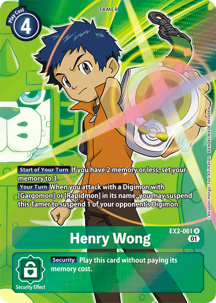 Henry Wong [EX2-061] (Alternate Art) [Digital Hazard] | Shuffle n Cut Hobbies & Games