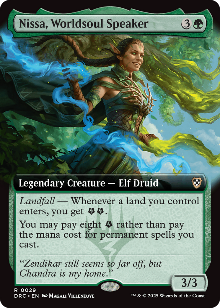 Nissa, Worldsoul Speaker (Extended Art) [Aetherdrift Commander] | Shuffle n Cut Hobbies & Games