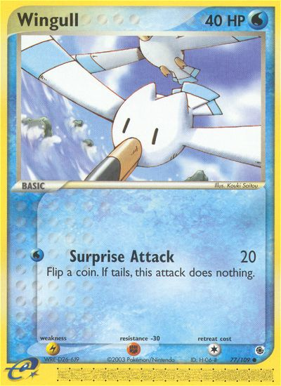 Wingull (77/109) [EX: Ruby & Sapphire] | Shuffle n Cut Hobbies & Games