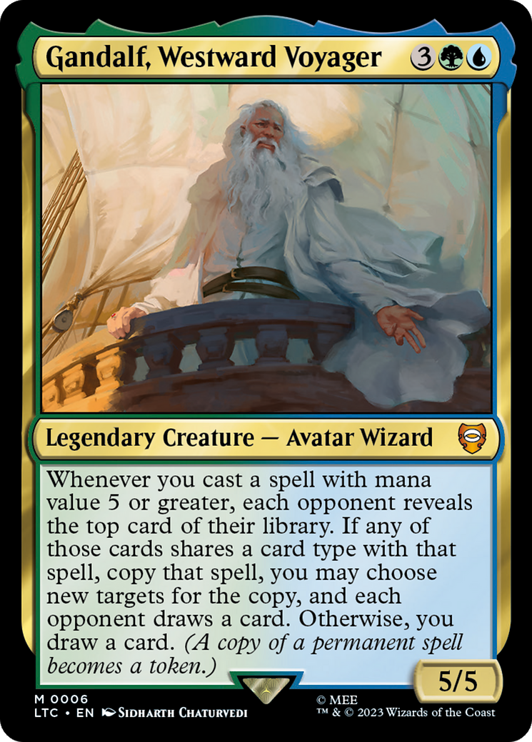 Gandalf, Westward Voyager [The Lord of the Rings: Tales of Middle-Earth Commander] | Shuffle n Cut Hobbies & Games