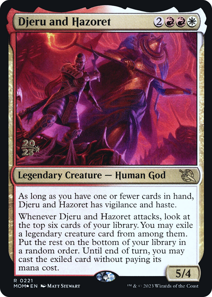 Djeru and Hazoret [March of the Machine Prerelease Promos] | Shuffle n Cut Hobbies & Games