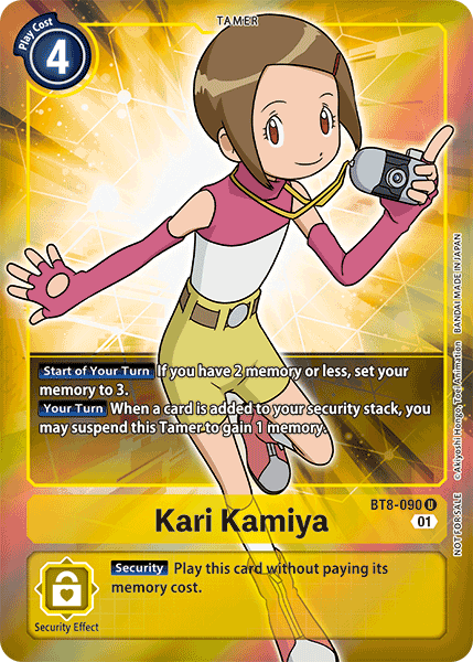 Kari Kamiya [BT8-090] (Alternative Art - Box Topper) [New Awakening] | Shuffle n Cut Hobbies & Games