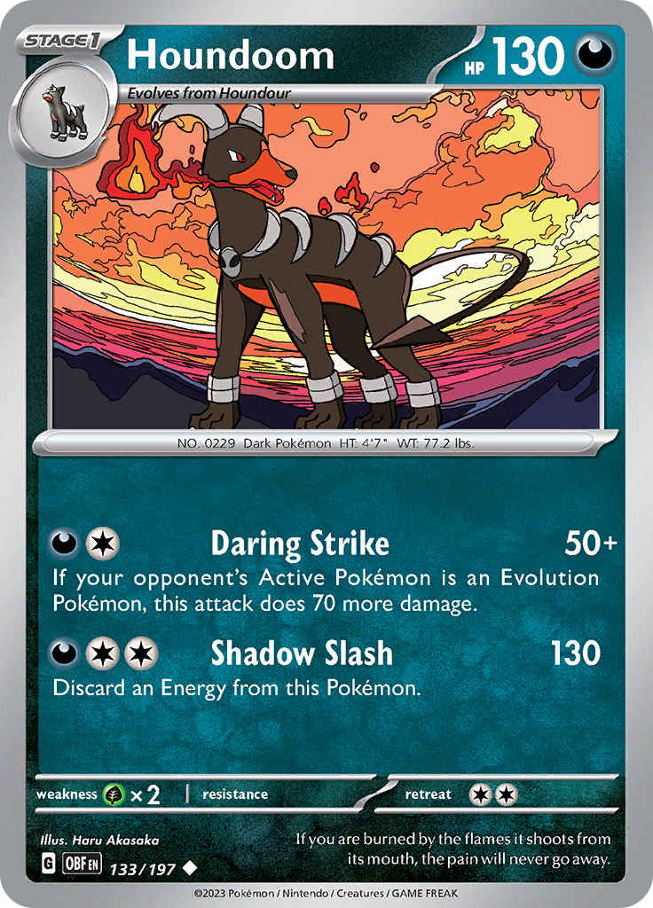 Houndoom (133/197) [Scarlet & Violet: Obsidian Flames] | Shuffle n Cut Hobbies & Games