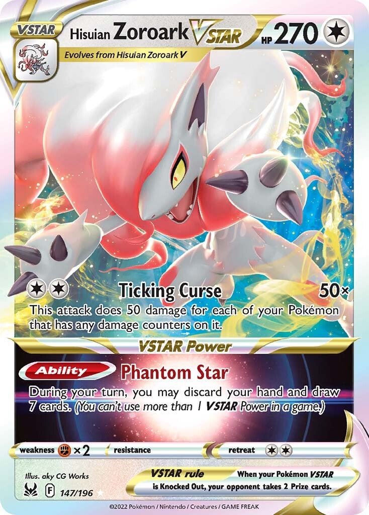 Hisuian Zoroark VSTAR (147/196) [Sword & Shield: Lost Origin] | Shuffle n Cut Hobbies & Games