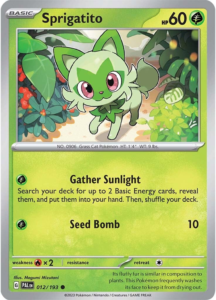 Sprigatito (012/193) [Scarlet & Violet: Paldea Evolved] | Shuffle n Cut Hobbies & Games