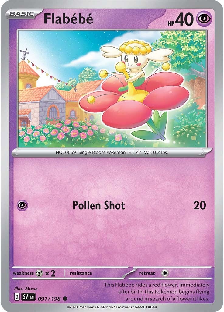 Flabebe (091/198) [Scarlet & Violet: Base Set] | Shuffle n Cut Hobbies & Games