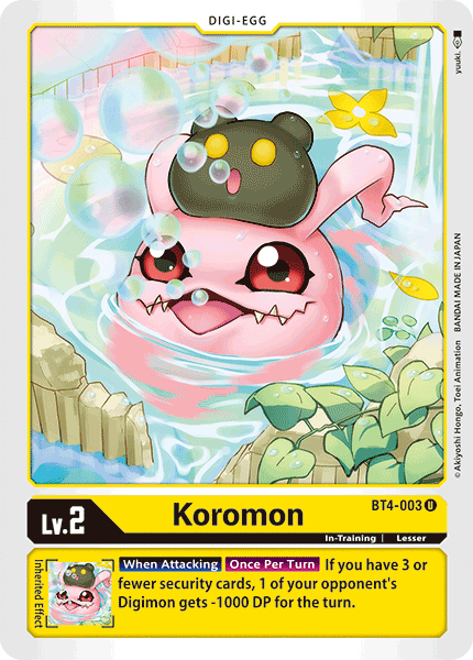 Koromon [BT4-003] [Great Legend] | Shuffle n Cut Hobbies & Games