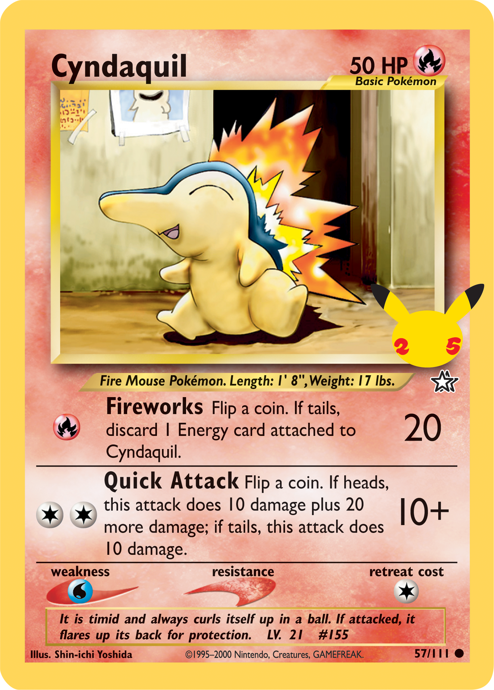 Cyndaquil (57/111) (Jumbo Card) [First Partner Pack] | Shuffle n Cut Hobbies & Games