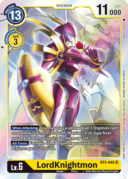 LordKnightmon [BT5-045] (Event Pack) [Battle of Omni Promos] | Shuffle n Cut Hobbies & Games