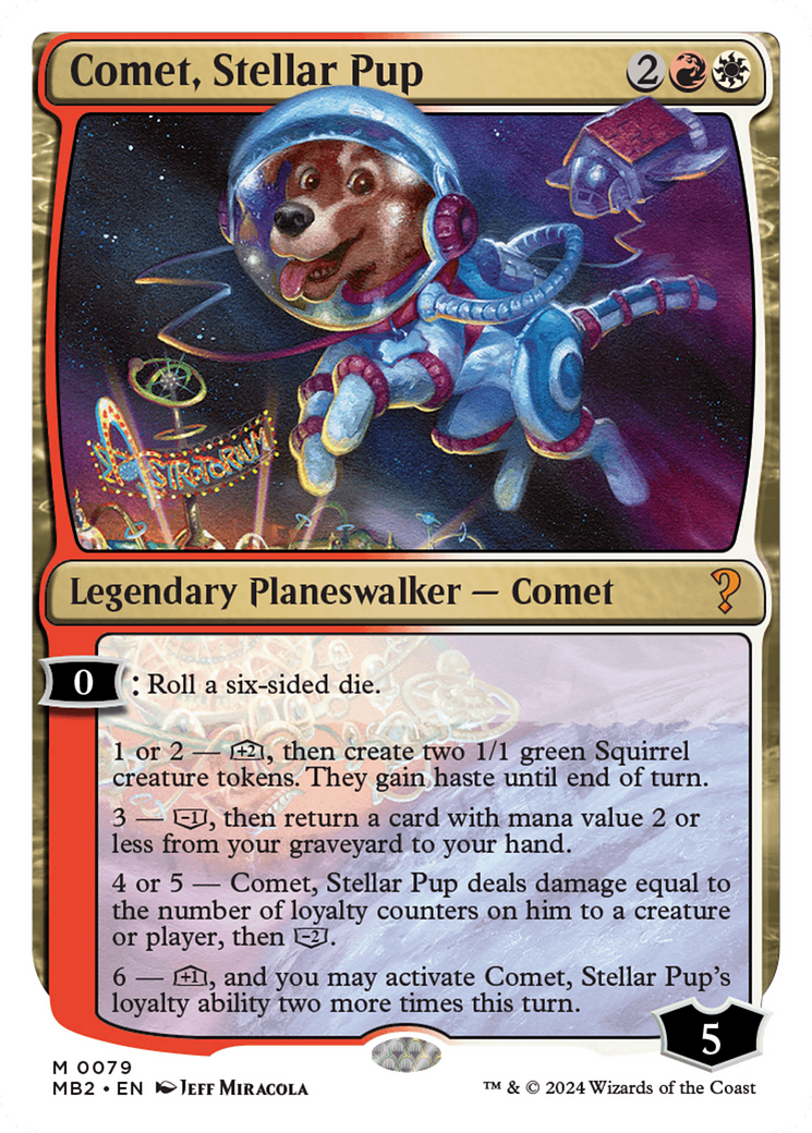 Comet, Stellar Pup [Mystery Booster 2] | Shuffle n Cut Hobbies & Games