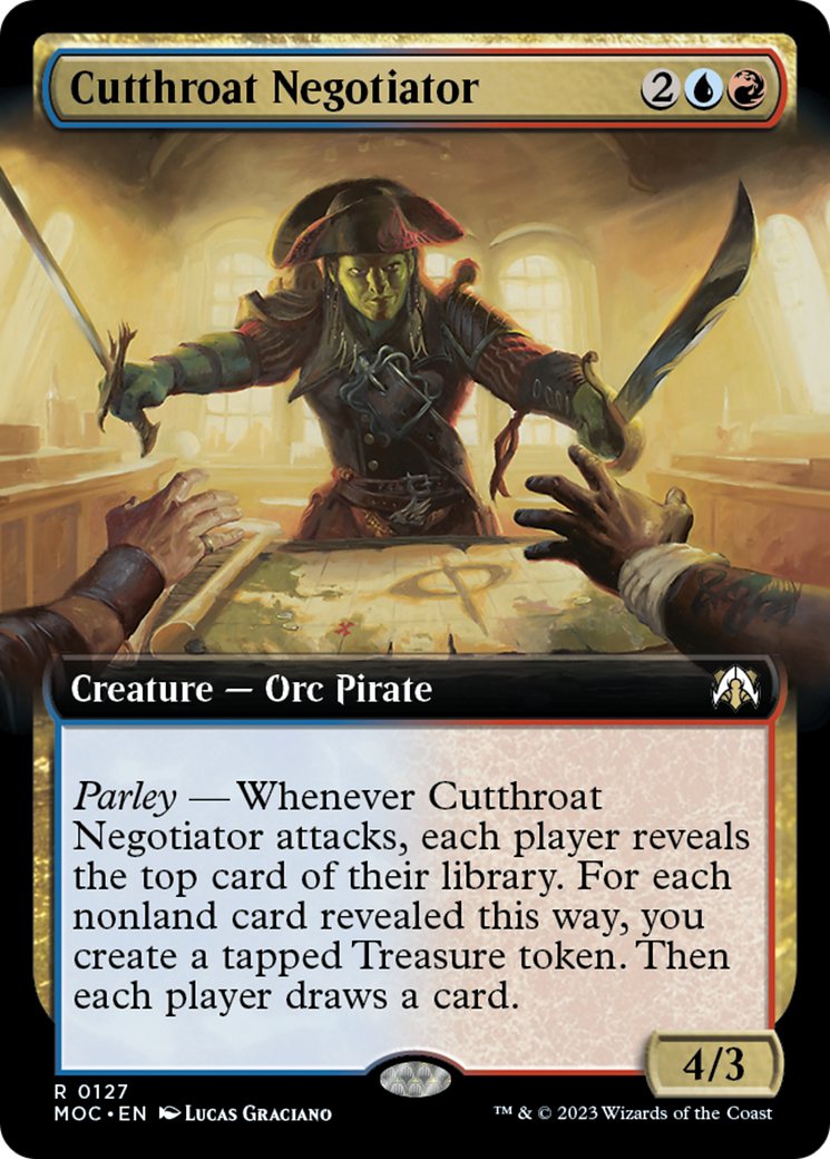 Cutthroat Negotiator (Extended Art) [March of the Machine Commander] | Shuffle n Cut Hobbies & Games