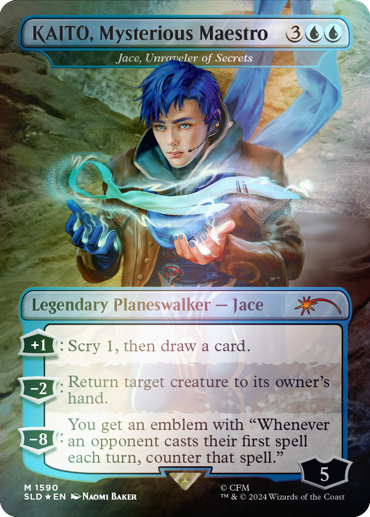 KAITO, Mysterious Maestro - Jace, Unraveler of Secrets (Rainbow Foil) [Secret Lair Drop Series] | Shuffle n Cut Hobbies & Games