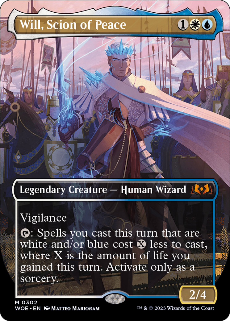 Will, Scion of Peace (Borderless Alternate Art) [Wilds of Eldraine] | Shuffle n Cut Hobbies & Games