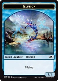 Illusion (005) // Marit Lage (006) Double-Sided Token [Modern Horizons Tokens] | Shuffle n Cut Hobbies & Games