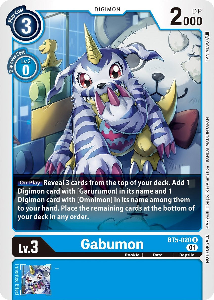 Gabumon [BT5-020] (Winner Pack New Awakening) [Battle of Omni] | Shuffle n Cut Hobbies & Games