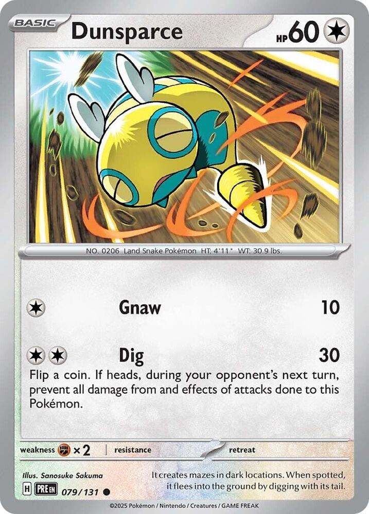 Dunsparce (079/131) [Scarlet & Violet: Prismatic Evolutions] | Shuffle n Cut Hobbies & Games