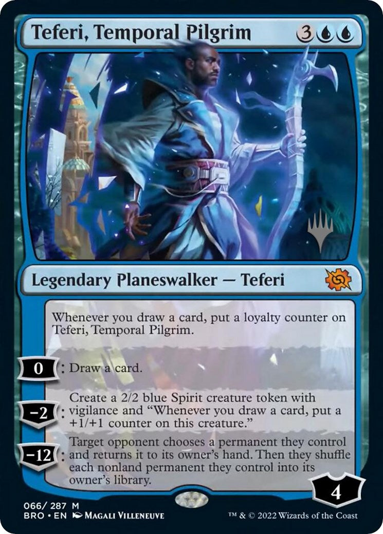 Teferi, Temporal Pilgrim (Promo Pack) [The Brothers' War Promos] | Shuffle n Cut Hobbies & Games