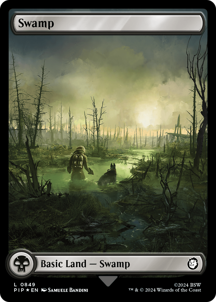 Swamp (0849) (Surge Foil) [Fallout] | Shuffle n Cut Hobbies & Games