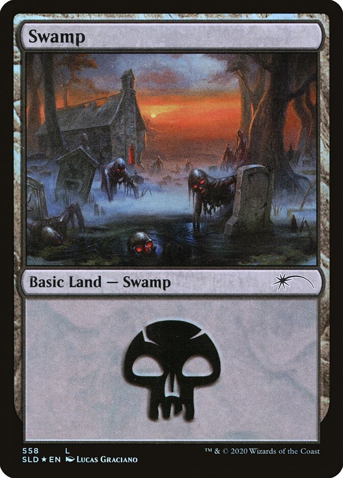 Swamp (Reanimated) (558) [Secret Lair Drop Promos] | Shuffle n Cut Hobbies & Games