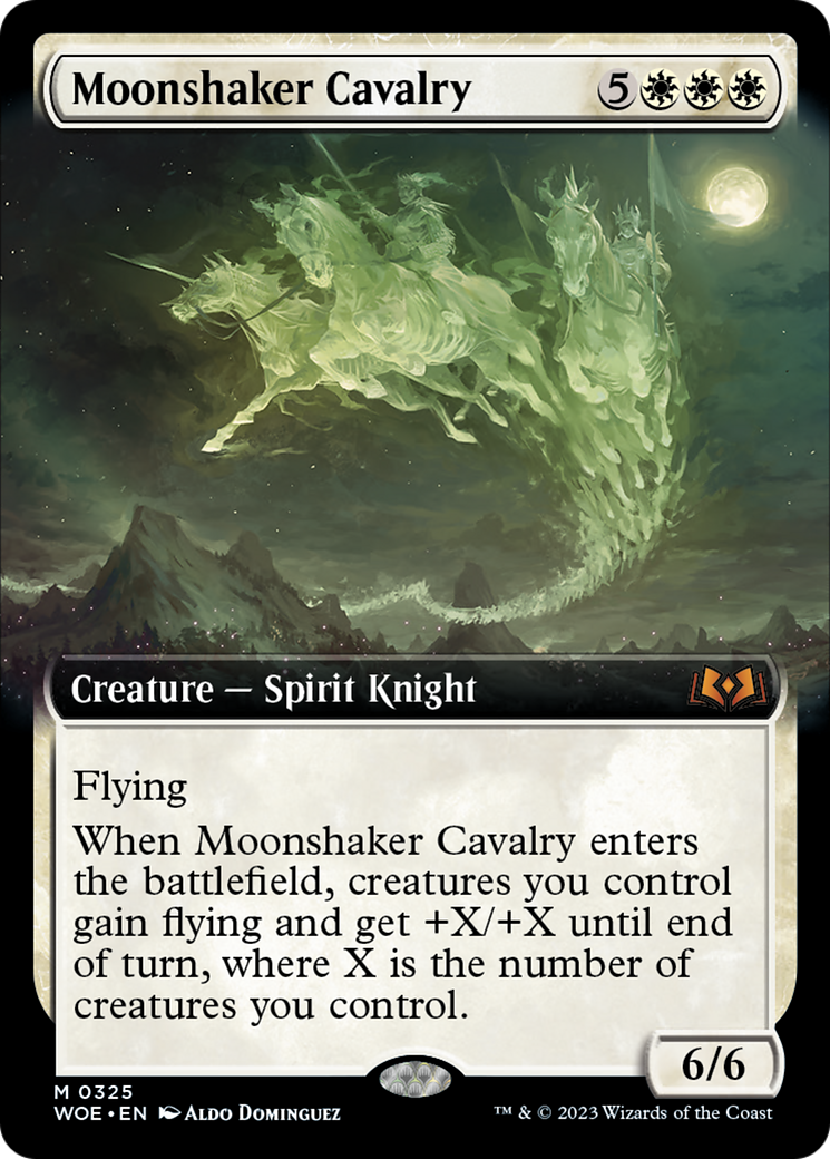 Moonshaker Cavalry (Extended Art) [Wilds of Eldraine] | Shuffle n Cut Hobbies & Games