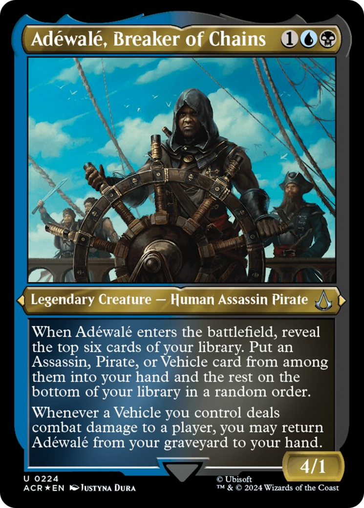 Adewale, Breaker of Chains (Foil Etched) [Assassin's Creed] | Shuffle n Cut Hobbies & Games