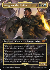 Aragorn, the Uniter (Borderless Alternate Art) [The Lord of the Rings: Tales of Middle-Earth] | Shuffle n Cut Hobbies & Games