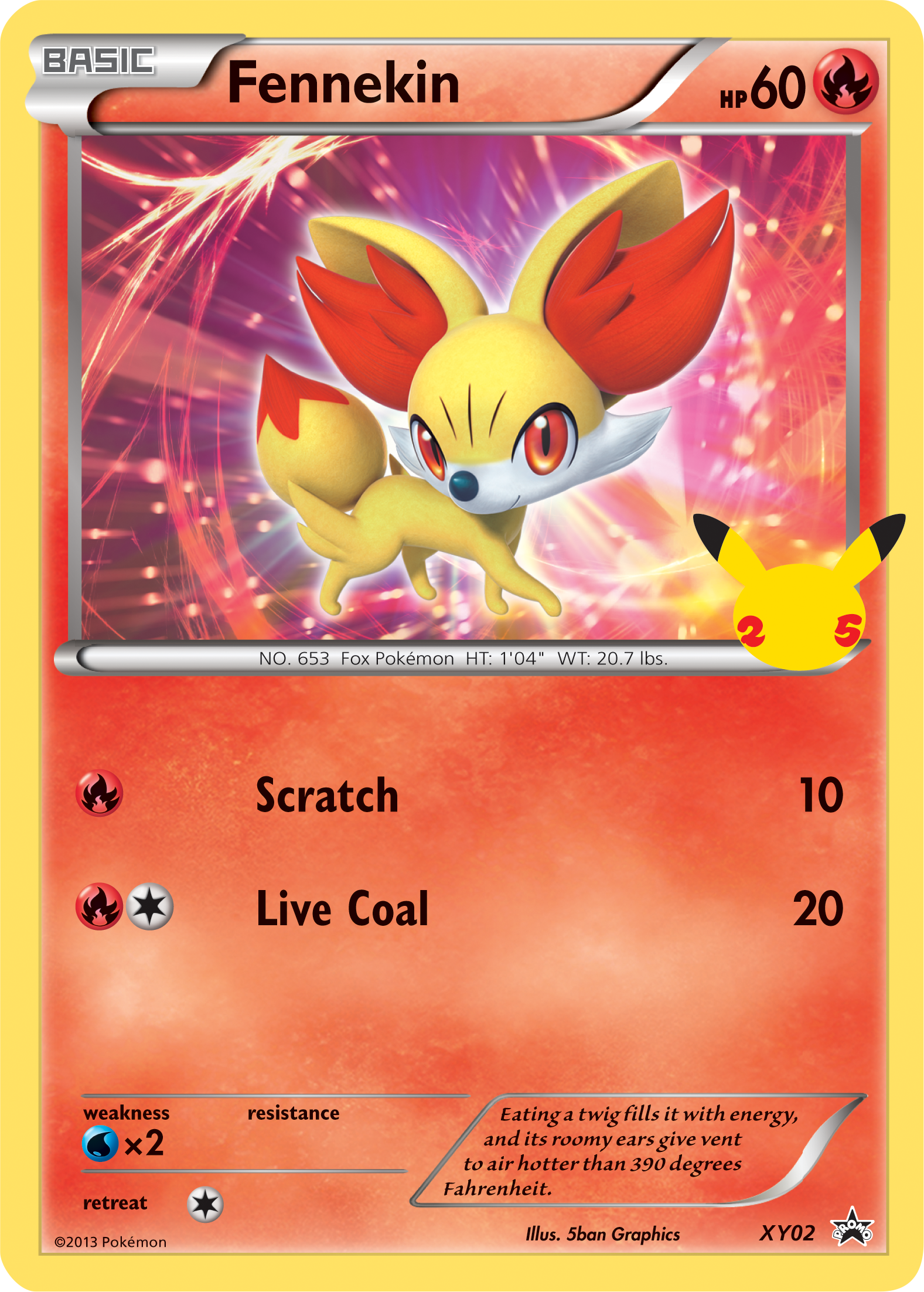 Fennekin (XY02) (Jumbo Card) [First Partner Pack] | Shuffle n Cut Hobbies & Games