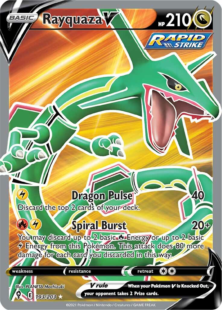 Rayquaza V (193/203) [Sword & Shield: Evolving Skies] | Shuffle n Cut Hobbies & Games