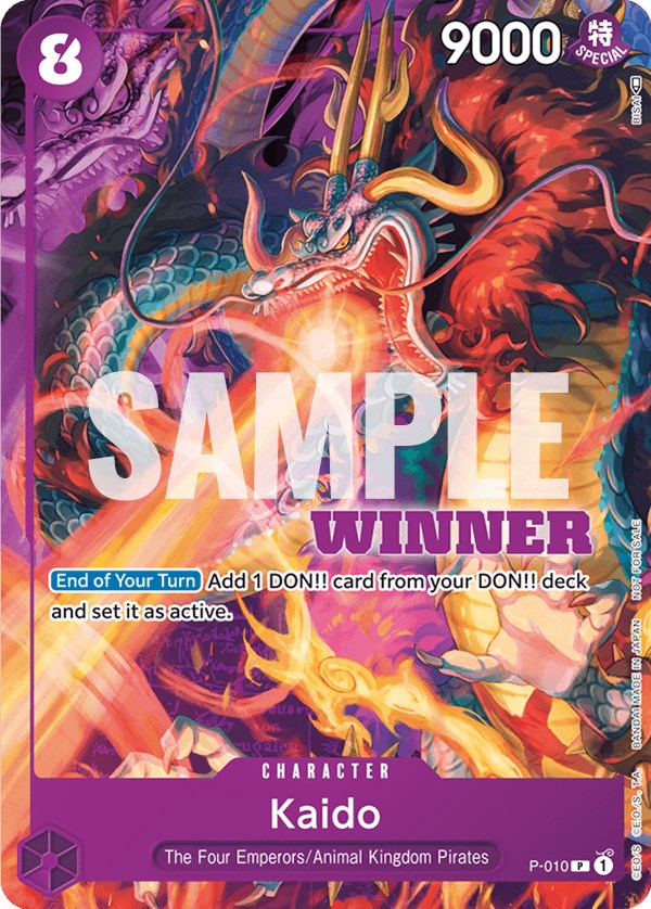 Kaido (P-010) (Winner Pack Vol. 1) [One Piece Promotion Cards] | Shuffle n Cut Hobbies & Games