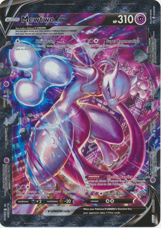 Mewtwo V-Union (Jumbo Card) [Sword & Shield: Black Star Promos] | Shuffle n Cut Hobbies & Games