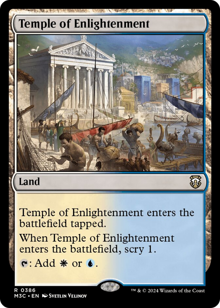 Temple of Enlightenment (Ripple Foil) [Modern Horizons 3 Commander] | Shuffle n Cut Hobbies & Games