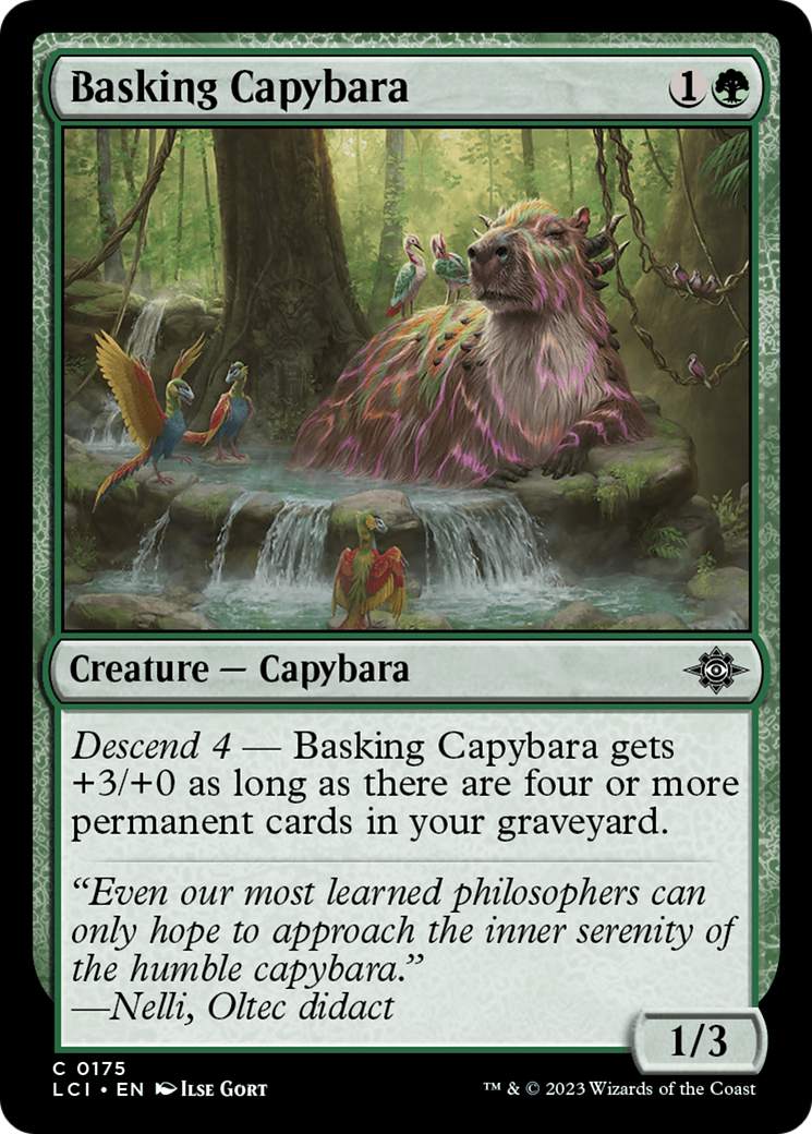 Basking Capybara [The Lost Caverns of Ixalan] | Shuffle n Cut Hobbies & Games