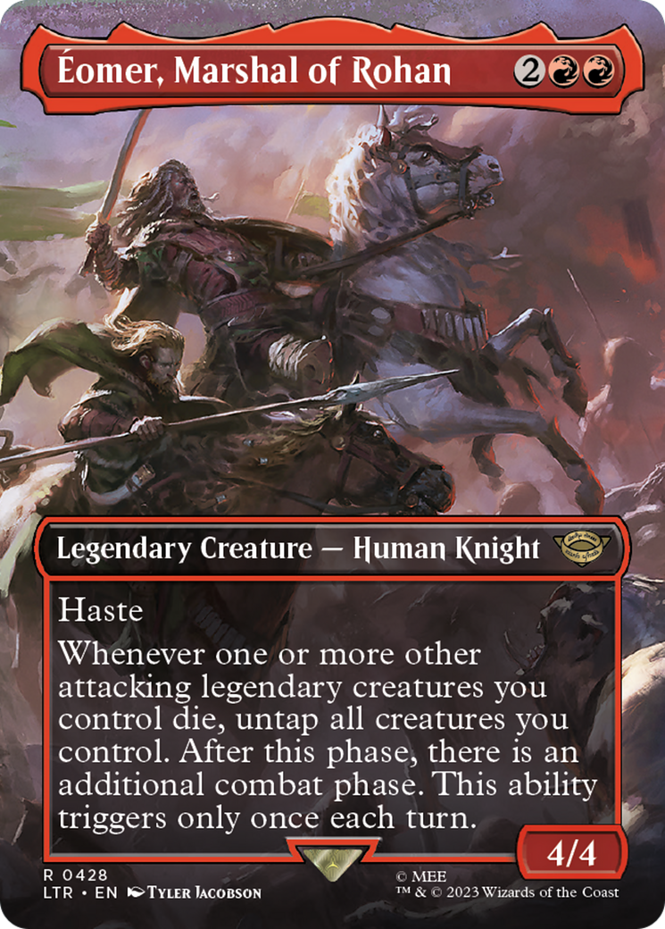 Eomer, Marshal of Rohan (Borderless Alternate Art) [The Lord of the Rings: Tales of Middle-Earth] | Shuffle n Cut Hobbies & Games