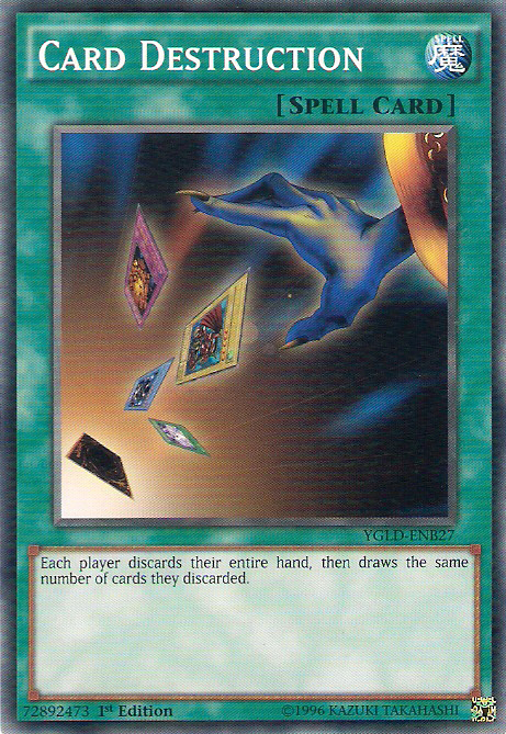 Card Destruction [YGLD-ENB27] Common | Shuffle n Cut Hobbies & Games