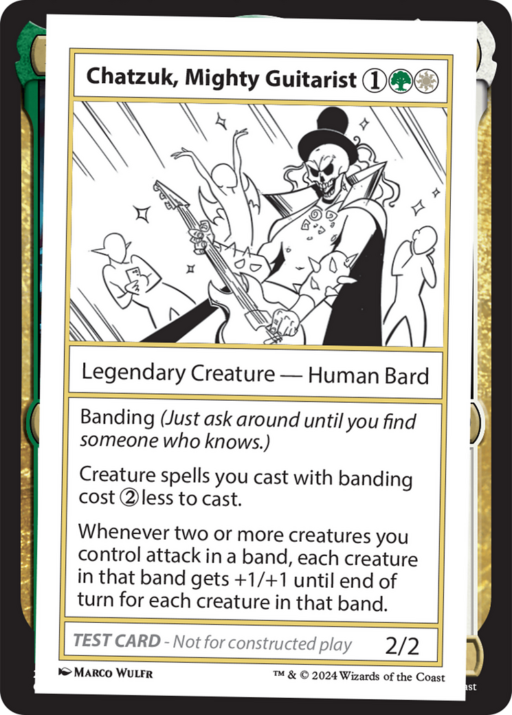 Chatzuk, Mighty Guitarist [Mystery Booster 2 Playtest Cards] | Shuffle n Cut Hobbies & Games